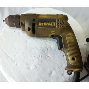 DeWalt D21009 3/8" Corded Electric Drill Keyless Chuck VSR 6 Amp TESTED Works